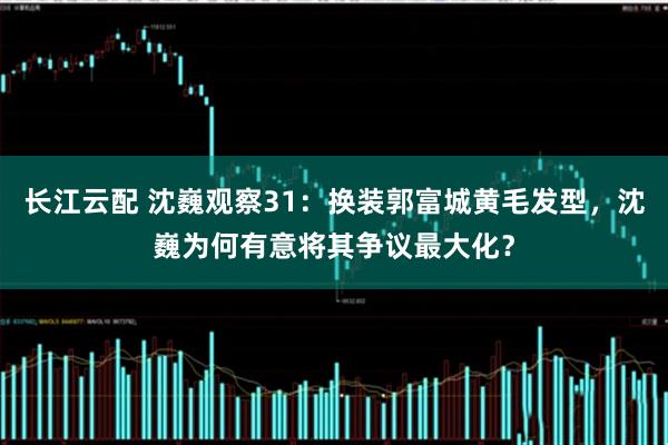 长江云配 沈巍观察31：换装郭富城黄毛发型，沈巍为何有意将其争议最大化？