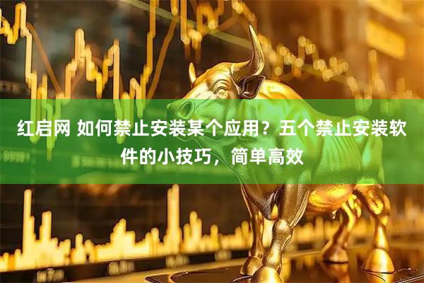 红启网 如何禁止安装某个应用？五个禁止安装软件的小技巧，简单高效